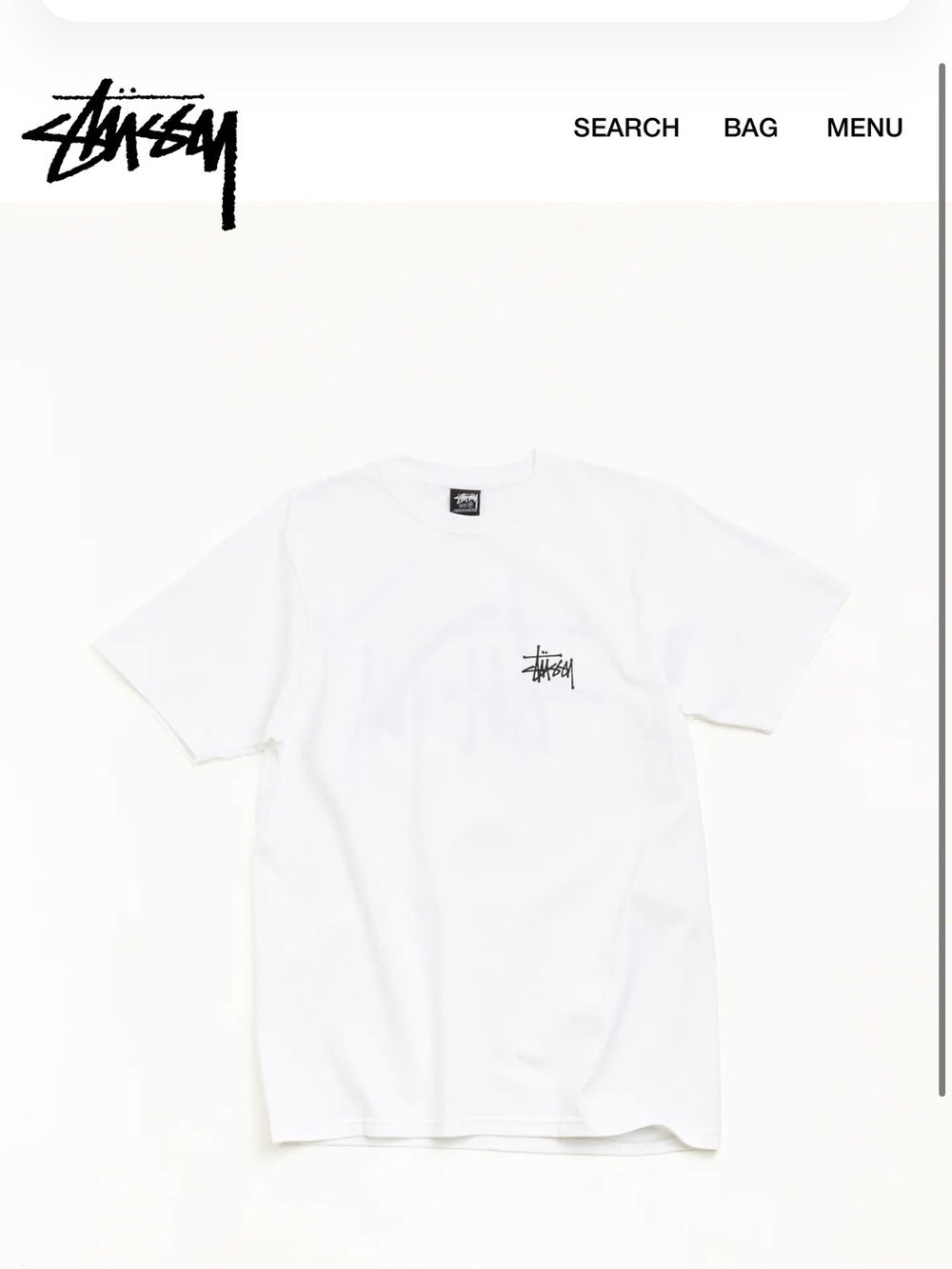 White Logo Pocket T-Shirt -